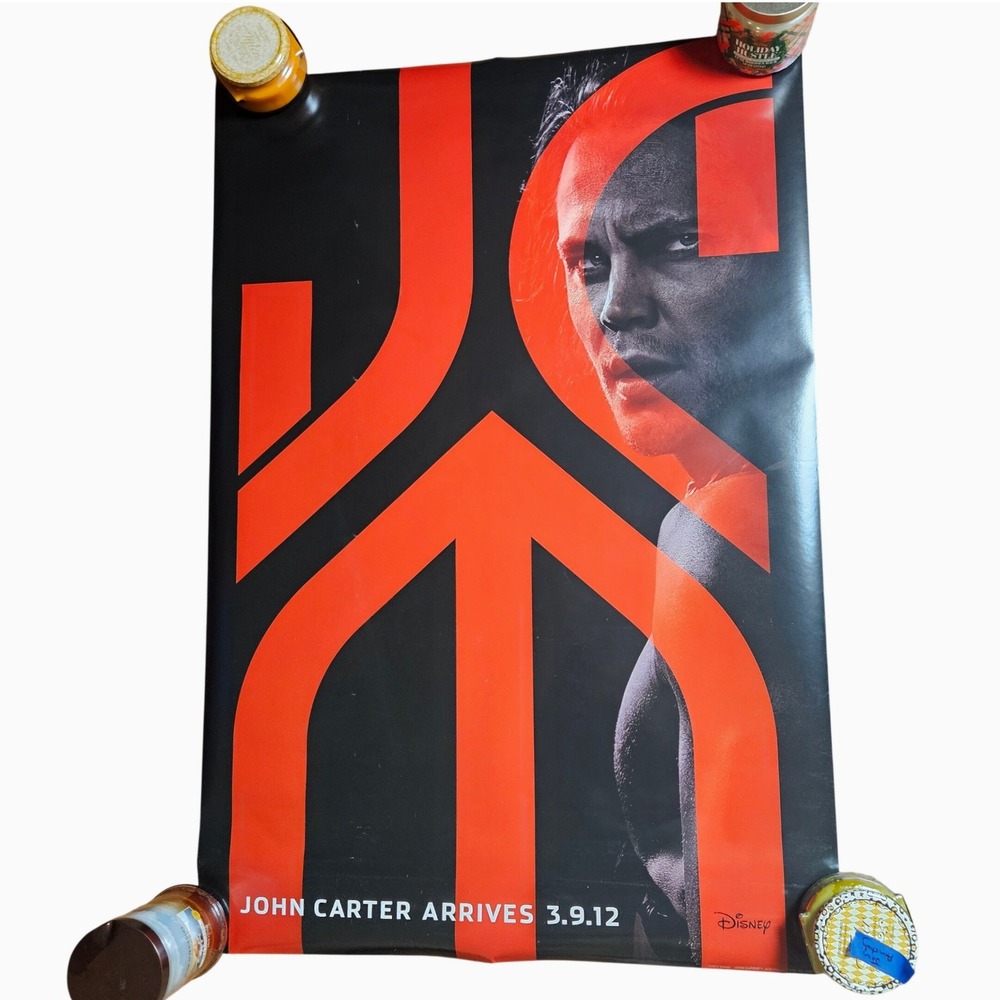 John Carter 2012 Original Advance Movie Poster 27x40 Taylor Kitsch Disney D/S